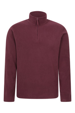 Camber II Mens Half-Zip Fleece - Burgundy