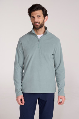Camber II Mens Half-Zip Fleece - Pale Green
