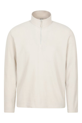 Camber II Mens Half-Zip Fleece - Cream