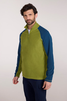 Polaire à demi-glissière Ashbourne II pour hommes - Vert Vif