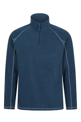 Ashbourne II Mens Half-Zip Fleece - Pale Blue