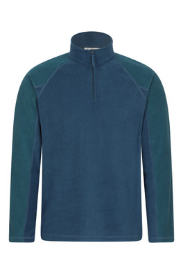 Ashbourne II Mens Half-Zip Fleece - Bright Blue