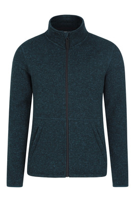 Idris III Mens Full-Zip Fleece - Teal