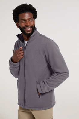 Bernard II Mens Windproof Fleece - Dark Grey