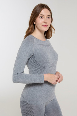 Haut Base Layer Femme Off Piste II - Gris Pâle