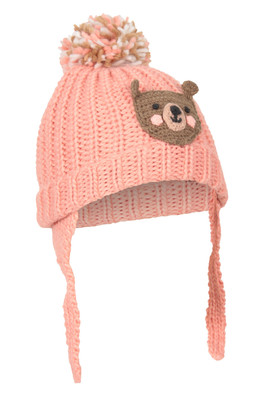 Woodland Character Chapeau De Trappeur Enfant - Rose