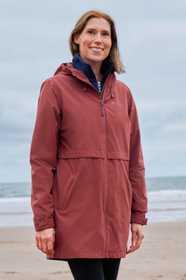 Hilltop II Womens Waterproof Jacket - Rust