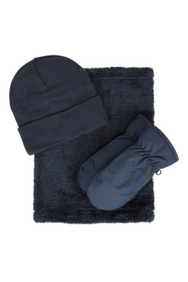 Kids Winter Accessories Set - Navy