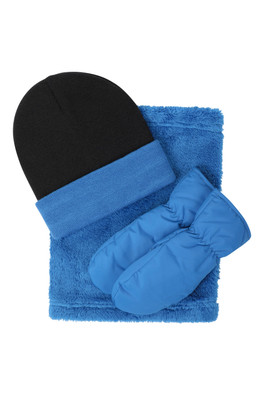 Ensemble d'accessoires d'hiver Enfant - Bleu Éclatant