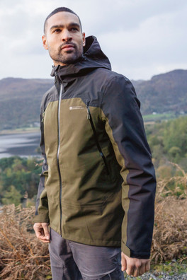 Veste Imperméable Homme À 3 Couches Roam - Kaki