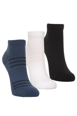 Womens Arch Support Trainer Sock 3-Pack - Navy