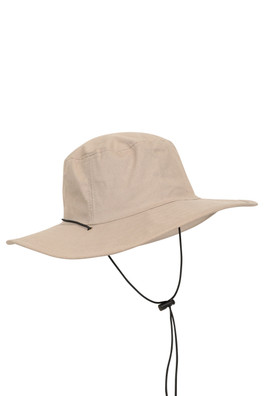 Mens Australian Brim Hat - Beige