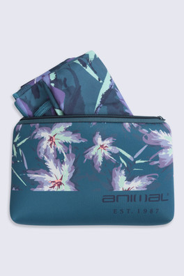 Beach Towel & Neoprene Bag - Dark Green
