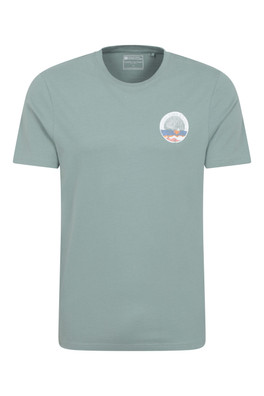 St Davids Printed Mens T-Shirt - Pale Green