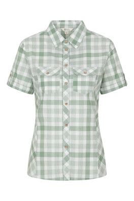 Holiday Womens Cotton Shirt - Pale Green