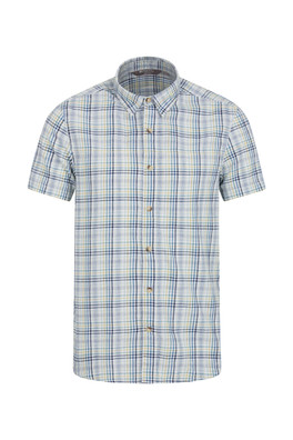 Weekender Mens Short Sleeve Shirt - Pale Blue