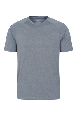 Agra Mens Melange T-Shirt - Navy