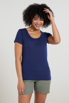 Agra Quick-Dry Womens T-Shirt - Navy