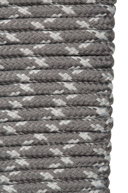 Round Textured Boot Laces - 150cm - Grey