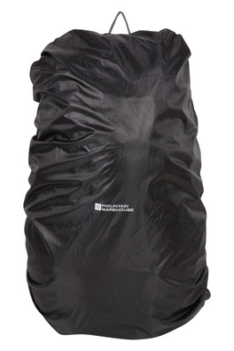 Waterproof Backpack Rain Cover Small 20 - 35Litres - Black