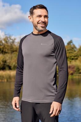 Endurance Mens Long Sleeved Top - Black