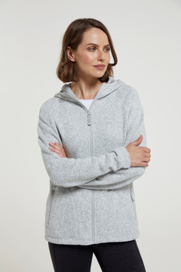 Nevis Womens Full Zip Hoodie - Grey