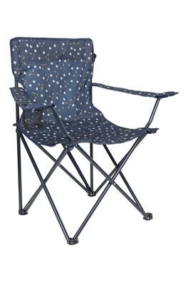 Patterned Folding Chair - White