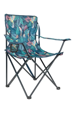 Patterned Folding Chair - Navy