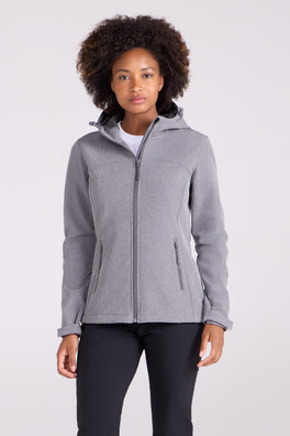 Exodus Womens Water Resistant Softshell Jacket - Dark Grey