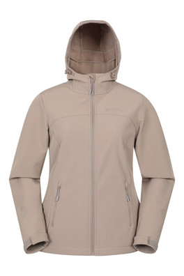 Exodus Womens Water Resistant Softshell Jacket - Dark Beige