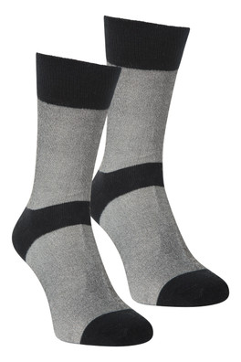 IsoCool Mid-Calf Liner Socks 2-Pack - Black