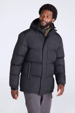 Veste Matelassée Capuche Homme Snow - Noir