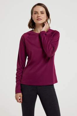 Endurance Womens Long Sleeve Top - Berry