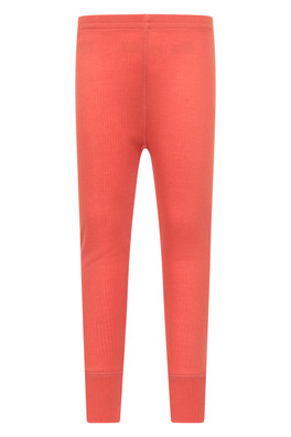 Talus Kids Base Layer Thermal Pants - Bright Orange