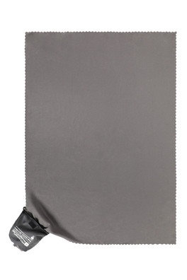 Clip Travel Towel - 70 x 50cm - Dark Grey