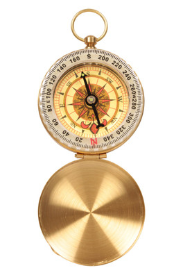 Brass Compass - One