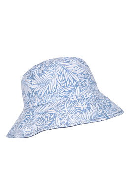 Reversible Womens Printed Bucket Hat - Blue