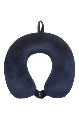 Memory Foam Travel Pillow - Navy