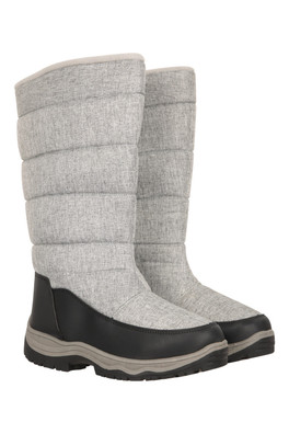 Bottes d'hiver longues Icey pour femmes - Gris Pâle