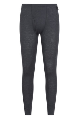 Mens Merino Pants With Fly - Dark Grey