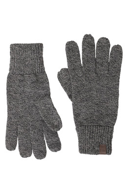 Compass Knitted Mens Gloves - Black