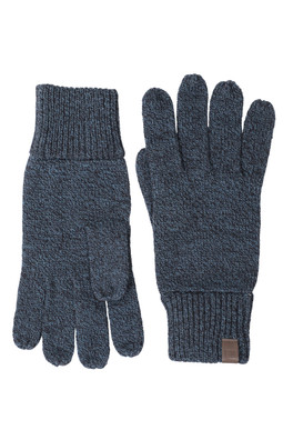 Compass Knitted Mens Gloves - Navy