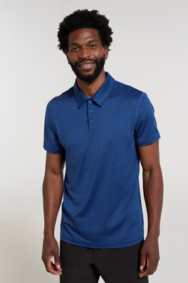 Deuce IsoCool Mens Polo - Dark Blue