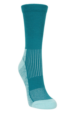 IsoCool Womens Mid-Calf Hiker Socks - Teal