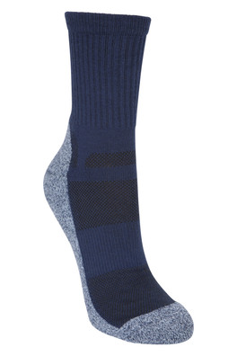 IsoCool Womens Trekker Quarter Length Socks - Navy