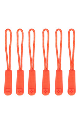 Spare Zip Pullers - 6 Pk - Orange