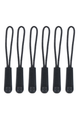 Spare Zip Pullers - 6 Pk - Black