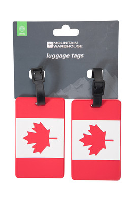 Étiquettes à bagages Canadian - Rouge