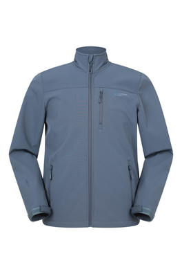 Grasmere Mens Water-Resistant Softshell Jacket - Blue