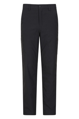 Mens Winter Trek Stretch Trousers - Short Length - Jet Black